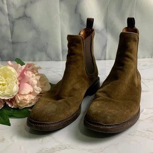 Frye Suede Jones Chelsea Men's Suede Slip-On Casual Dress Boots size 9 1/2
